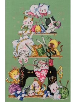 Soda ชุดปัก Sewing Cats