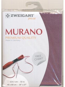 Zweigart Murano 32ct. สีม่วง Exotic Orchid ขนาด 48 x 68 ซม.