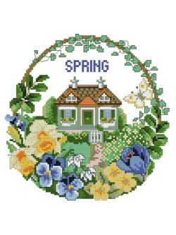 EMS ผังลาย Cottage in Spring
