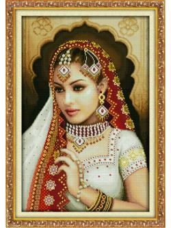 ชุดปักจีน Red Indian Beauty