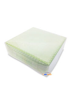 ผ้าเช็ดเลนส์แว่นตา(ผ้าชามัวร์)สีเขียว