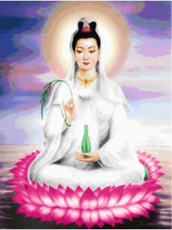 Pinn เจ้าแม่กวนอิมประทับดอกบัว