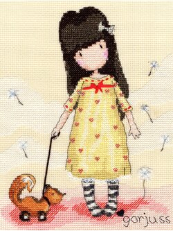 ชุดปักจีน Yellow skirt girl and her toys