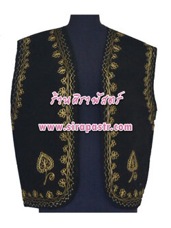 เสื้อกั๊กสีดำ-ชาย (*รอบอก 42 นิ้ว)