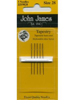 John James Tapestry Needles เข็มปักครอสติช เบอร์ 28 (แพ็ค 5 อัน)
