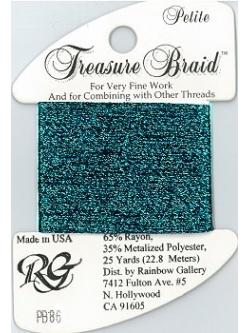 Rainbow Gallery Treasure Braid Petite : Scuba Blue