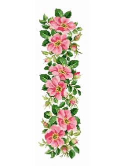 EMS ผังลาย Wild Roses Border