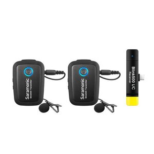 Saramonic Blink500 B6 (TX+TX+RXUC) Dual-Channel Wireless Microphone System with Lavalier Ultracompact (2.4GHz)