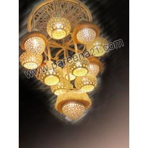 โคมไฟแชนเดอเรียกะลามะพร้าว สไตล์รีสอร์ท