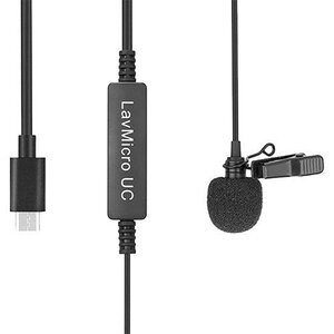 Saramonic LavMicro UC Broadcast-Quality Lavalier Omnidirectional Microphone for USB Type-C Devices Including Samsung Galaxy, LG, HTC Google Pixel, Google Nexus, Other USB C Type Smartphones