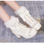 รองเท้าบูทสั้นน่ารักๆสีชมพู/ครีม/ดำ/ขาว ไซต์ 34-43
