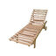 เตียงริมสระน้ำ เตียงไม้สัก เตียงอาบแดด Wooden Sun Lounger Teal Pool Bed