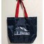 L.L.Bean Shopping Bag กระเป๋าช้อปปิ้งสีกรมพับได้ กระเป๋าผ้ารักษ์โลก