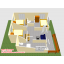 บ้านโมเดิร์นขนาด 8*7.5 ระเบียง 1.5*5 เมตร (3ห้องนอน 2ห้องน้ำ 1ห้องนั่งเล่น 1ห้องครัว)