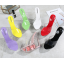 รองเท้าส้นเตารีดส้นแก้วพื้นแต่งดอกไม้ ไซต์ 35-39 สีแดง/ดำ/ขาว/ชมพู/ม่วง/เหลือง/เขียว/เหลือง