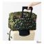 SNOOPY 2WAY กระเป๋าเดินทางขนาดใหญ่สีเขียวมะกอก ลายชาร์ลีบราวน์และสนูปปี้
