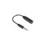 Saramonic SR-UC201 3.5mm Female TRS Microphone Adapter Cable to 3.5mm Male TRRS for iPhone, iPad, and Android Smartphones and Tablets