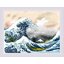 Riolis ชุดปักครอสติช The Great Wave of Kanagawa after K. Hokusai Artwork