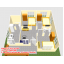 บ้านโมเดิร์นขนาด 8*7.5 ระเบียง 1.5*5 เมตร (3ห้องนอน 2ห้องน้ำ 1ห้องนั่งเล่น 1ห้องครัว)