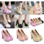 รองเทาส้นสูงสีหวาน ไซต์ 34-39 สีม่วง/ชมพู/ครีม/ขาว/ดำ