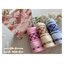 ผ้าขนหนูเนื้อ cotton ลายกากบาทเล็ก ขนาดเช็ดผม 15x30 นิ้ว แพ็คถุงกระดาษ