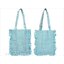 Dazzlin กระเป๋าสะพายสีฟ้ามีระบายน่ารัก