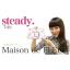 Maison de FLEUR x Steady 2014 กระเป๋าเครื่องสำอางสีชมพูหวาน สวยงามบุนิ่ม อะไหล่ทอง