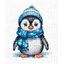 Luca-S ชุดปักครอสติช Penguin