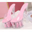 รองเท้าส้นแก้วส้นหนาพื้นแต่งดอกกุหลาบ ไซต์ 34-43 สีแดง/ขาว/ชมพู/ฟ้า/เหลือง/ส้ม
