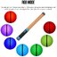 Nicefoto Handheld Bi-Color RGB LED Light Wand TC-288 3000K-9000K Light Bar Magic Tube Light Luminous Flux 1400LM + Battery for Photography Lighting