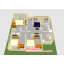 บ้านโมเดิร์นขนาด 8*7.5 ระเบียง 1.5*5 เมตร (3ห้องนอน 2ห้องน้ำ 1ห้องนั่งเล่น 1ห้องครัว)