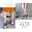 รองเท้าผ้าใบเสริมส้นสูง 5 นิ้วสีดำ/เทา/เขียว ไซต์ 34-39