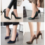 รองเท้าคัทชูปลายแหลมลายหนังงู ไซต์ 34-45 สีดำ/น้ำเงิน/น้ำตาล/เขียว