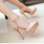 รองเท้าส้นสูงปลายแหลมสายรัดข้อสีแดง/ดำ/ขาว/นู๊ด ไซต์ 34-43