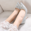 รองเท้าคัทชูเจ้าสาวสีเงิน ไซต์ 34-40 ส้นสูง 2.4 / 3.6 นิ้ว
