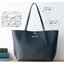 พร้อมส่ง (มีกล่อง) Nano Universe Special Spring Elegant Commute Tote กระเป่าหนัง PU นิ่ม สีน้ำเงิน