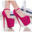 รองเท้าส้นสูง ไซต์ 34-43 สีน้ำเงิน สีชมพูอ่อน สีชมพูเข้ม