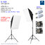 S-102 Light Kit max 2 bulbs ชุดไฟสตูดิโอถ่ายรูป Softbox 2 โคม ถ่ายภาพสินค้า บุคคล ติดบัตร ไลฟ์สด วิดีโอ รีวิว ไฟต่อเนื่อง