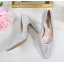 รองเท้าคัทชูเจ้าสาวสีเงิน ไซต์ 34-40 ส้นสูง 2.4 / 3.6 นิ้ว