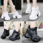 รองเท้าผ้าใบเสริมส้น ไซต์ 35-39 สีดำ/ขาว