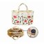 Sybilla Interior Tote & Pouch กระเป๋าจัดระเบียบลายดอกไม้ พร้อมกระเป๋าคลัชท์ใบเล็ก