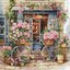 Luca-S ชุดปักครอสติช Flowers Shop