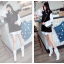 รองเท้าบูทส้นสูง 4 นิ้วแต่งขนปุย ไซต์ 34-43 สีดำ/ขาว/ครีม/ชมพู
