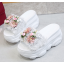 รองเท้าลำลองส้นหนาแบบสวมน่ารักๆสีดำ/ขาว/ชมพู ไซต์ 34-39