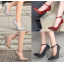 รองเท้าคัทชูกริ๊ตเตอร์ ไซต์ 35-44 สีดำ/แดง/เงิน/ทอง