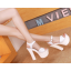 รองเท้าส้นสูงส้นหนาสีขาว/ดำ ไซต์ 34-40