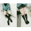 รองเท้าทรงบูทผ้าลูกไม้โปร่งสีชมพู/ดำ/ขาว/ครีม ไซต์ 34-43