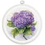 Luca-S ชุดปักครอสติช Hydrangea (พร้อมสะดึงสีขาว ขนาด 205 mm.)