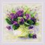 Riolis ชุดปักครอสติช Violets in a Pot