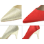 รองเท้าคัทชูผ้าซาติน ไซต์ 34-43 สีดำ/แดงเข้ม/แดง/ส้ม/เหลือง/เทา/ชมพู/เขียว/แชมเปญ